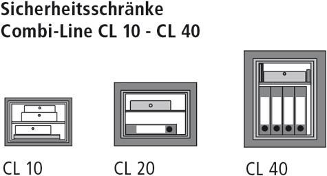Produktbild Burg Wächter Möbeltresor Combi Line CL 20 S - Mechanikschloss (27 l)