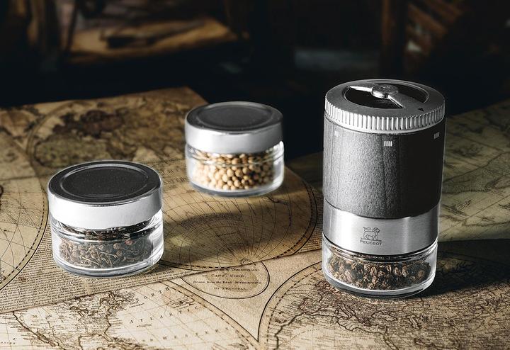 Actual product image Peugeot Pepper mill and 3 storage jars 'Pepperbar u'Select (Pepper)