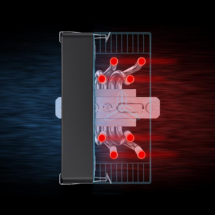 Produktbild Jonsbo CR-1000 EVO CPU-Kühler, ARGB - schwarz (154 mm)