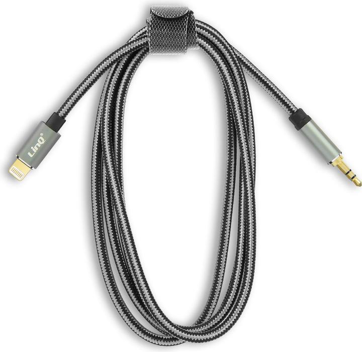 Produktbild LinQ Lightning auf 3,5 Buchse Audiokabel (1.50 m, 3.5mm Klinke (AUX))