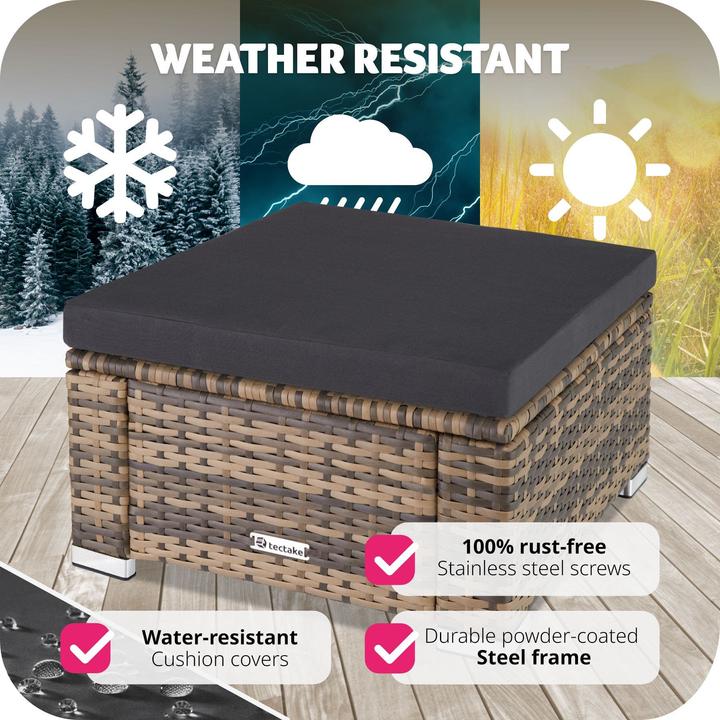 Immagine prodotto tectake Pouf in rattan