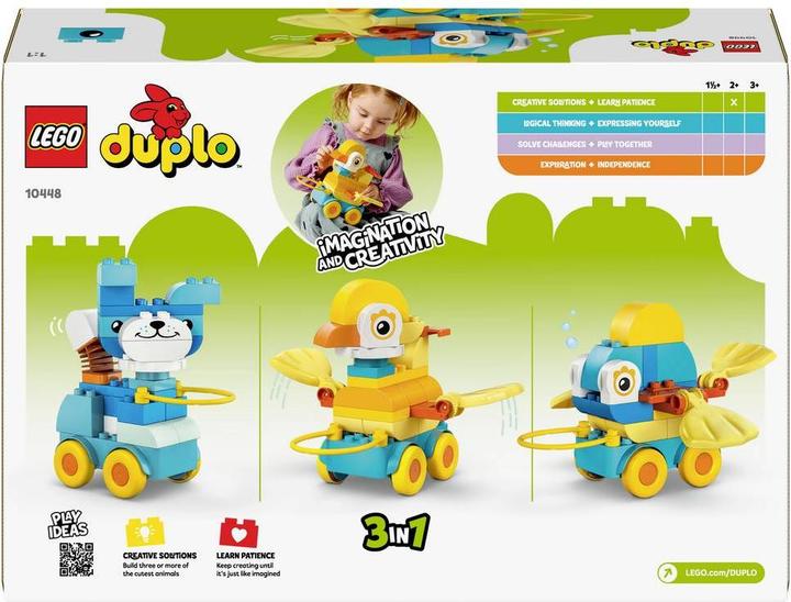 Produktbild LEGO 10448 ® DUPLO® Tiere auf Rädern 3-in-1-Set (10448)