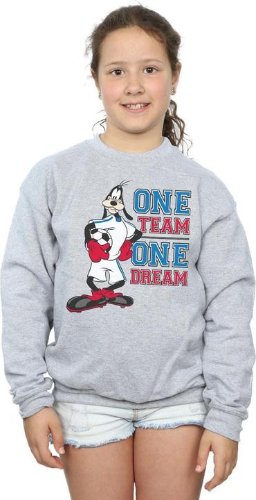 Immagine prodotto Disney Goofy One Team One Dream Felpa Ragazze (152, 158)