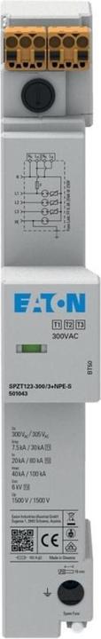 Actual product image Eaton SPZT123-300/3+NPE-S EP-501043 Lightning current surge arrester EP-
