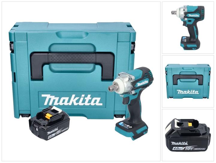 Image du produit Makita DTW 301 M1J Clé à choc sans fil 18 V 330 Nm 1/2" Brushless + 1x batterie 4,0 Ah + Makpac - sans (Fonctionnement sur batterie)