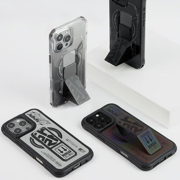 Immagine prodotto Skinarma case Kira Kobai iPhone 16 Pro Max 6.9" Magnetic Charging Grip Stand chrome (Apple iPhone 16 Pro Max)