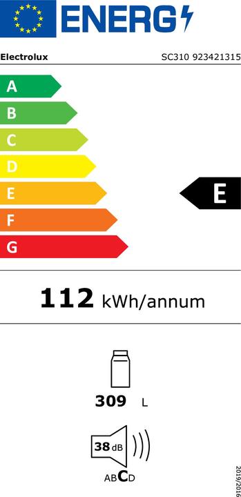 Energie-Label Electrolux SC310 (309 l)