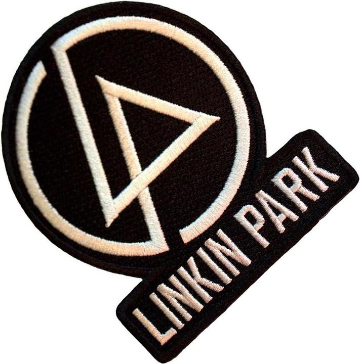 Produktbild Linkin Park Konzentrischer Text Aufnäher zum Aufbügeln gewebter Stoff Logo (1 x)
