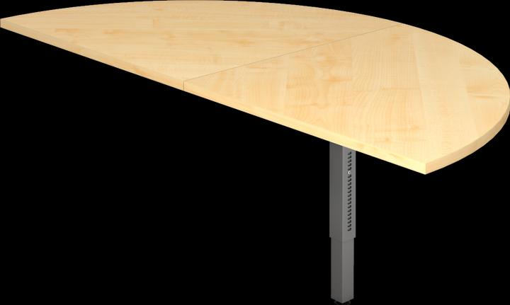 Produktbild MC Anbau-Element Halbrund für MyTable R Doppel-Schreibtisch mit Gestell Graphit