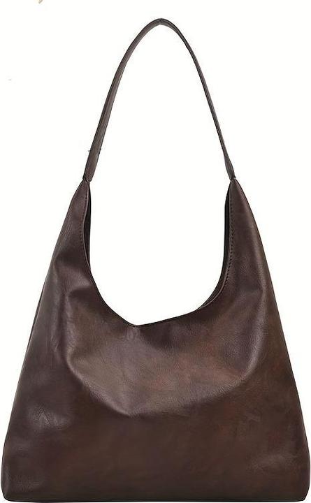 Only-Bags.Store Vintage Solid Color Hobo Tasche, leichte lässige Umhängetasche mit Einsatz Tasche für den täglichen