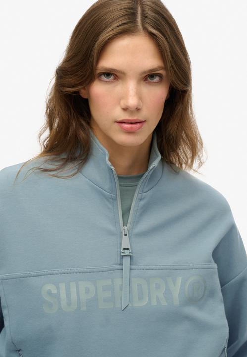 Produktbild Superdry Lässiger Active Tech Pullover mit halblangem Reissverschluss und Logo (XS)