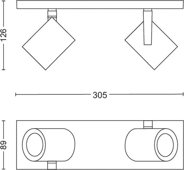 Image du produit Philips Hue Argenta Base BT (350 lm, GU10)