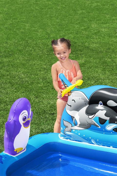 Actual product image Bestway Polar Pals™ Kids Inflatable Water Play Center and Pool 1.34 m x 1.31 m x 73 cm