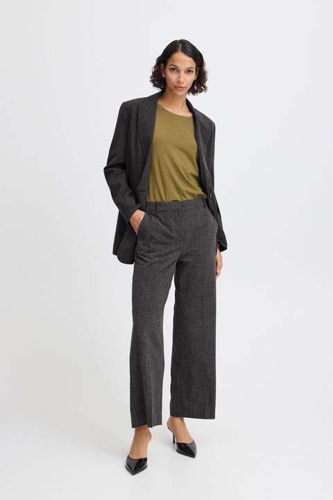 Actual product image B.young BYDANTA WIDE LEG PANTS 2 CROPPED 20815027 (40)