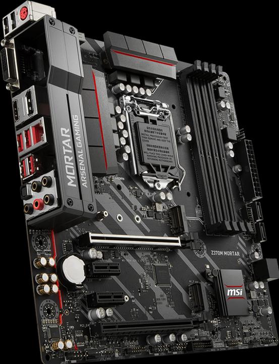 Actual product image MSI Z370M Mortar (LGA 1151, Intel Z370, mATX)