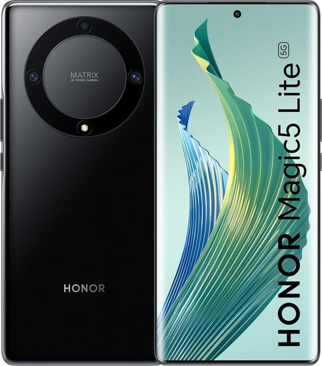 Actual product image Honor Magic5 Lite (256 GB, Midnight Black, 6.67", Dual SIM, 64 Mpx, 5G)
