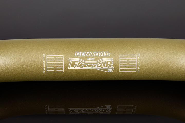 Produktbild Renthal V2 Fatbar Riser Lenker, 35.0mm, 820x70mm, 9°/5°, gold (35 mm)