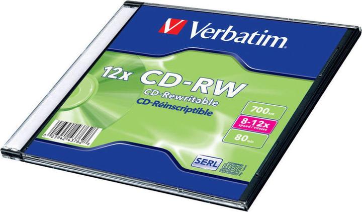 Image du produit Verbatim CD-RW, 700MB, 12x, paquet de 10 (10 x)