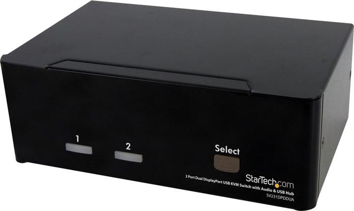 Actual product image StarTech 2 Port Dual DisplayPort USB KVM Switch