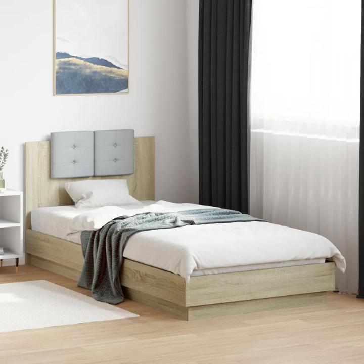 Immagine prodotto VidaXL Giroletto con testiera in rovere Sonoma (90 x 200 cm)