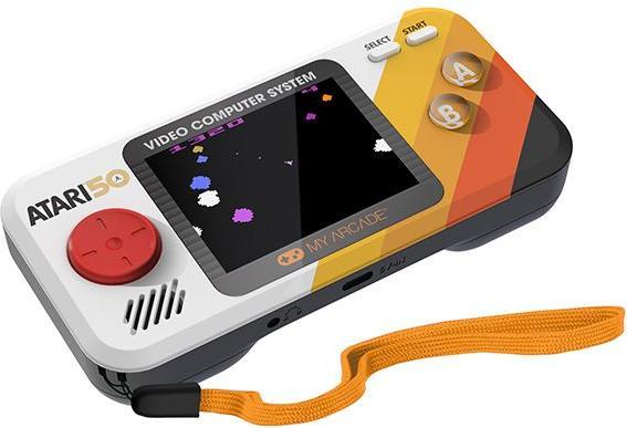 Actual product image Sombo My Arcade DGUNL-7015 Atari Pocket Player Pro Handheld Portable Gaming System 100 Games