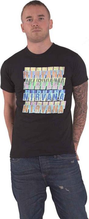 Image du produit Nirvana T-shirt unisexe adulte Repeat Logo Cotton (S)