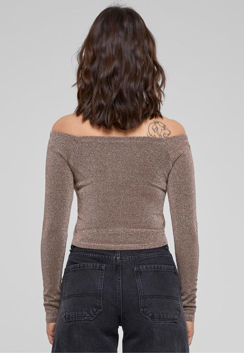 Immagine prodotto Urban Classics Ladies Off Shoulder Glitter Longsleeve (4XL)