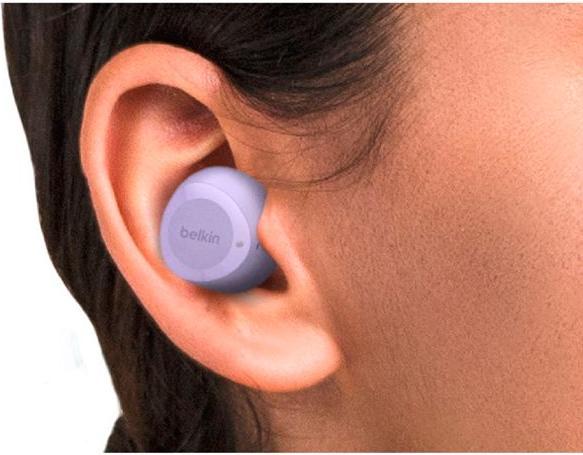 Produktbild Belkin wireless soundform bolt tws hellviolett (keine Geräuschunterdrückung, 38 h, Kabellos)