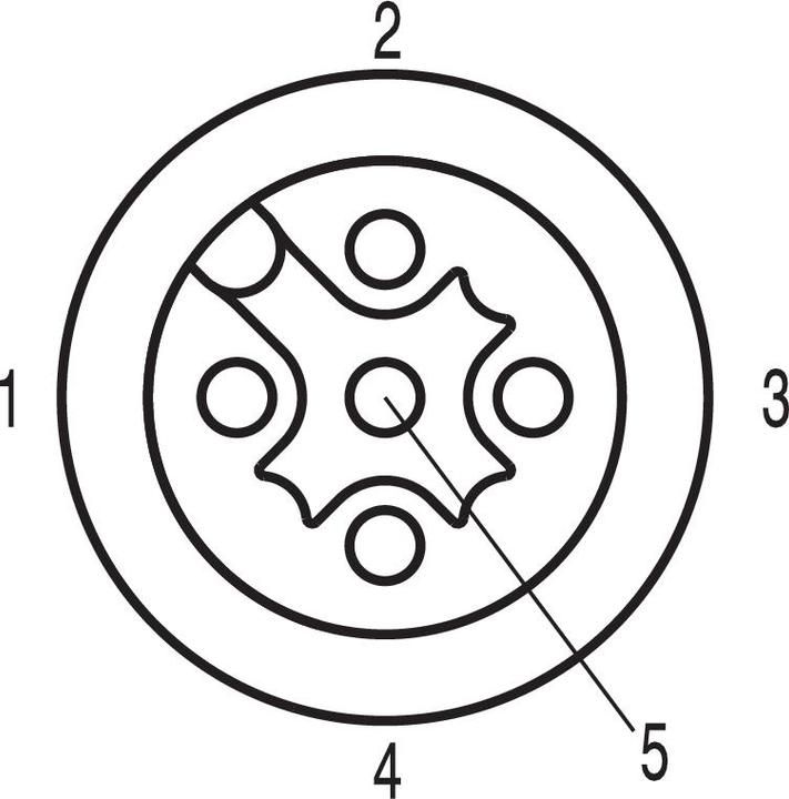 Produktbild Weidmüller SAI LeitungenSAI ZUBEHOER LEITUNGEN SAIL-M12GM12G-5-4.8U