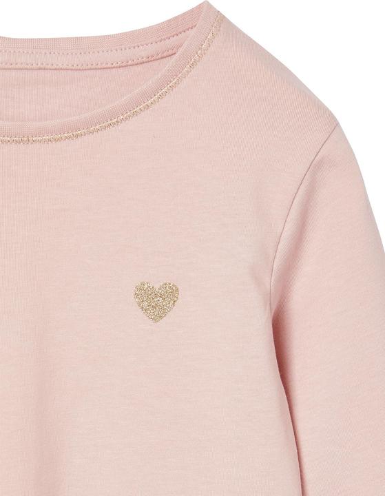 Produktbild Vertbaudet Mädchen Shirt mit Glitzerherz und Recycling-Baumwolle BASIC (104)