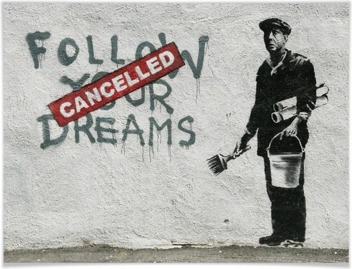 Actual product image Trenddeko Follow your dreams (80 x 60 cm)