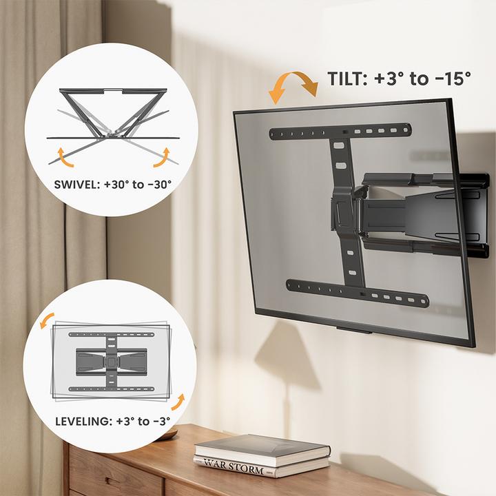 Image du produit Value Ultra-mince Full-Motion (Mur, 90", 50 kg)