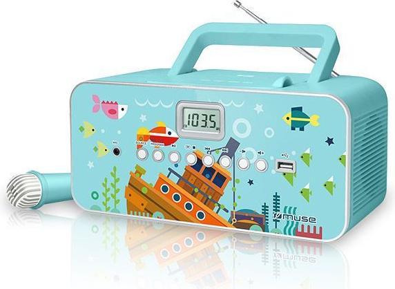 Produktbild Muse M29KB Kinder CD-Player CD, UKW, USB Inkl. Mikrofon (FM, PLL, MW)