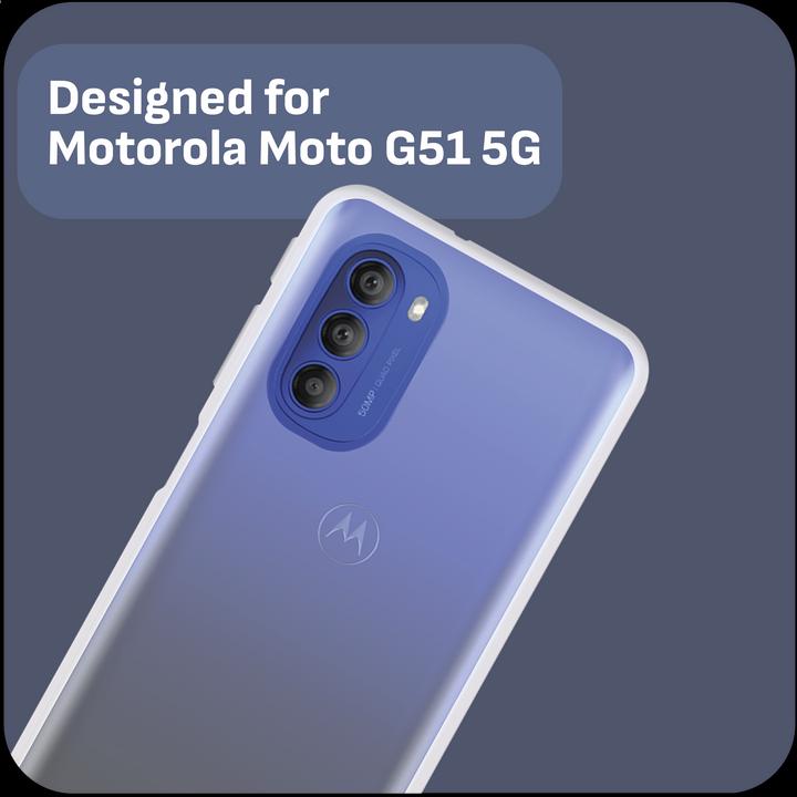 Produktbild Cazy Silikon Hülle Kompatibel mit Motorola Moto G51 5G - Soft TPU Schutz - Transparant (Motorola Moto G51 5G)