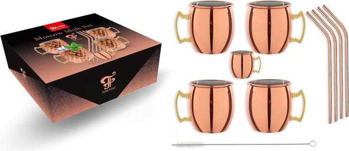 Image du produit Ich-zapfe Moscow Mule Set de gobelets en cuivre (4.50 dl, 4 x, Gobelet Moscow Mule)