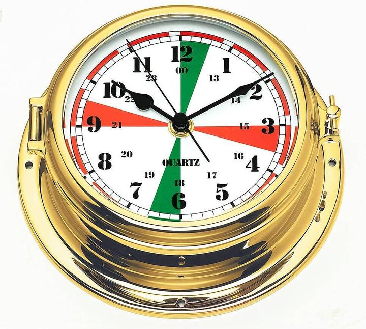 Actual product image Compass Brass Radio Sector Clock