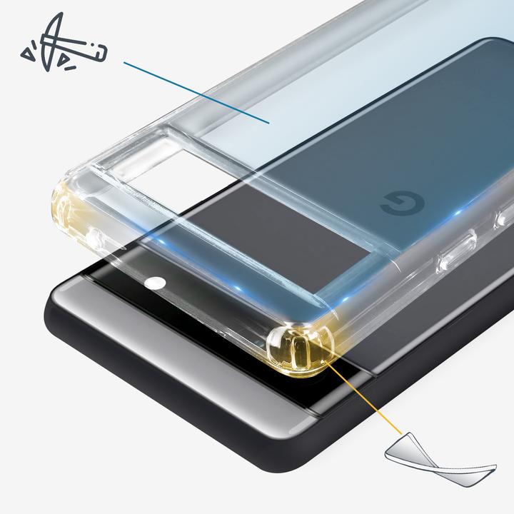 Actual product image Avizar Protective cover with hard back Series (Google Pixel 6a)