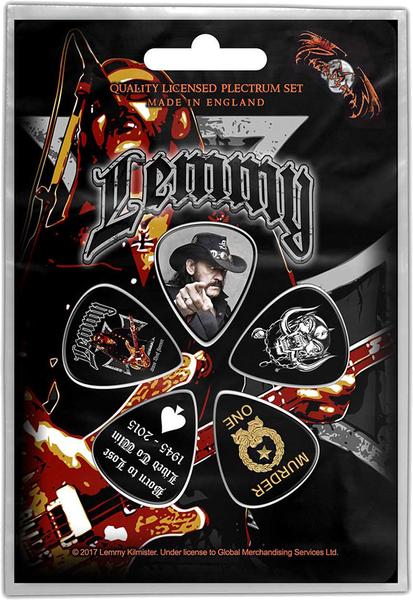 Rock Off Motörhead Lemmy Plectrum Pack Stone Death Forever (1 mm)