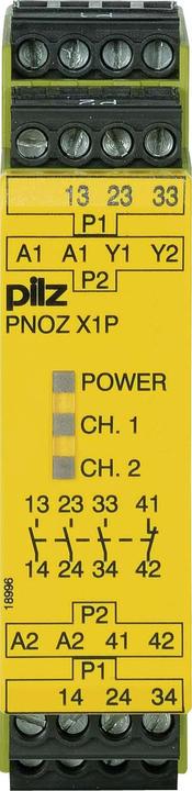 Pilz GmbH & Co. KG Not-Aus-Sicherheitsschalter PNOZ X1P 24VDC 3n/o 1n/c