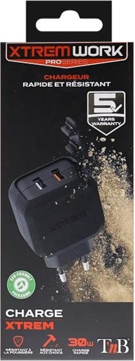 Image du produit T'nB Xtremework bloc d'alimentation 27W 30W, 3A, 2x USB A (30 W)
