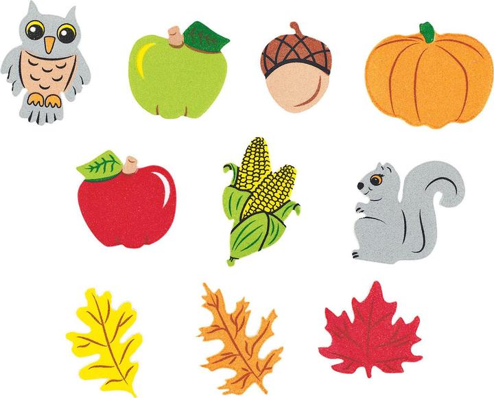 Produktbild Colorations Selbstklebende Schaumstoff Aufkleber Herbst, 300 Stk.