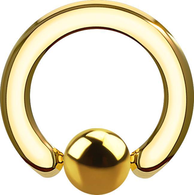 Immagine prodotto Star Piercing Anello di chiusura a sfera placcato oro (Acciaio chirurgico 316L, senza ottone)