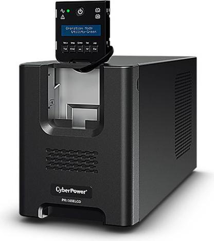 Actual product image Cyberpower PR1500ELCD Line-Interactive 1500VA/1350W Sinsuwelle AVR LCD Output(8) IEC RS232 USB HID EPO SNM... (1500 VA, 1350 W, Line-interactive UPS)