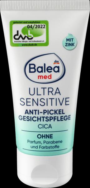 Produktbild dm Balea Med Ultra Sensitive Anti-Pickel (50 ml, 24h Creme)