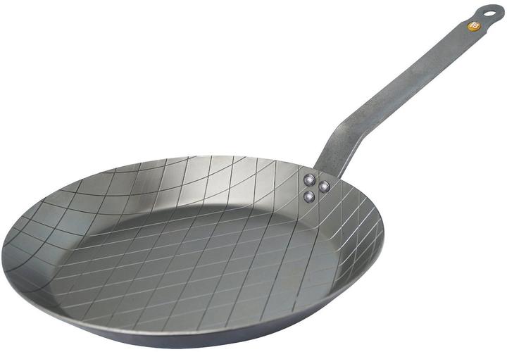 Produktbild de Buyer Mineral B Element Eisen-Steakpfanne Induktion (28 cm, Grillpfanne, Stahl)