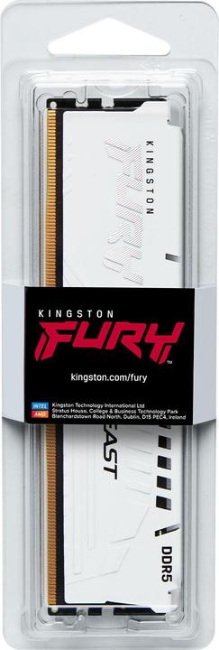 Image du produit Kingston 32GB DDR5 6000MT/S CL30 DIMM (1 x 32GB, 6000 MHz, RAM DDR5, DIMM)