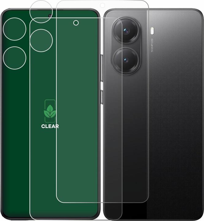 Actual product image ScreenLeaf Screen Protector sustainable Screen Protection, clear, anti-scratch (2 Piece, Xiaomi Poco X7 Pro)