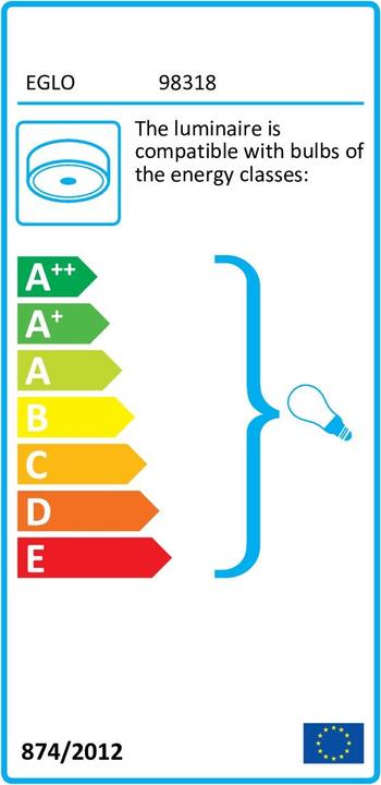 Energie-Label EGLO Bocadella 1 (E27)