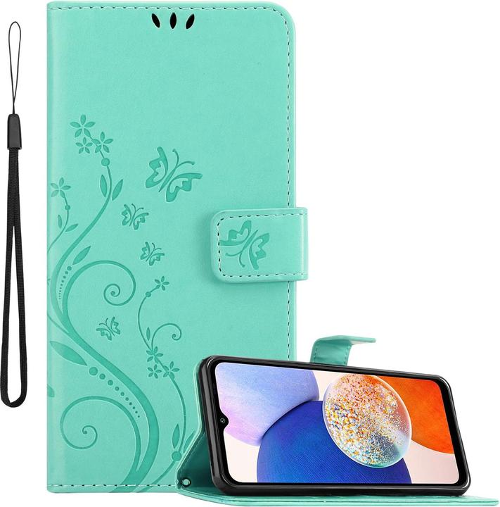 Image du produit Cadorabo Housse pour Samsung Galaxy A14 4G / 5G / M14 avec motif floral (Samsung Galaxy M14, Samsung Galaxy A14)