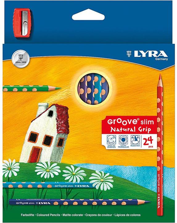 Actual product image Lyra Colored pencil 'GROOVE Slim lacquered (24 x)